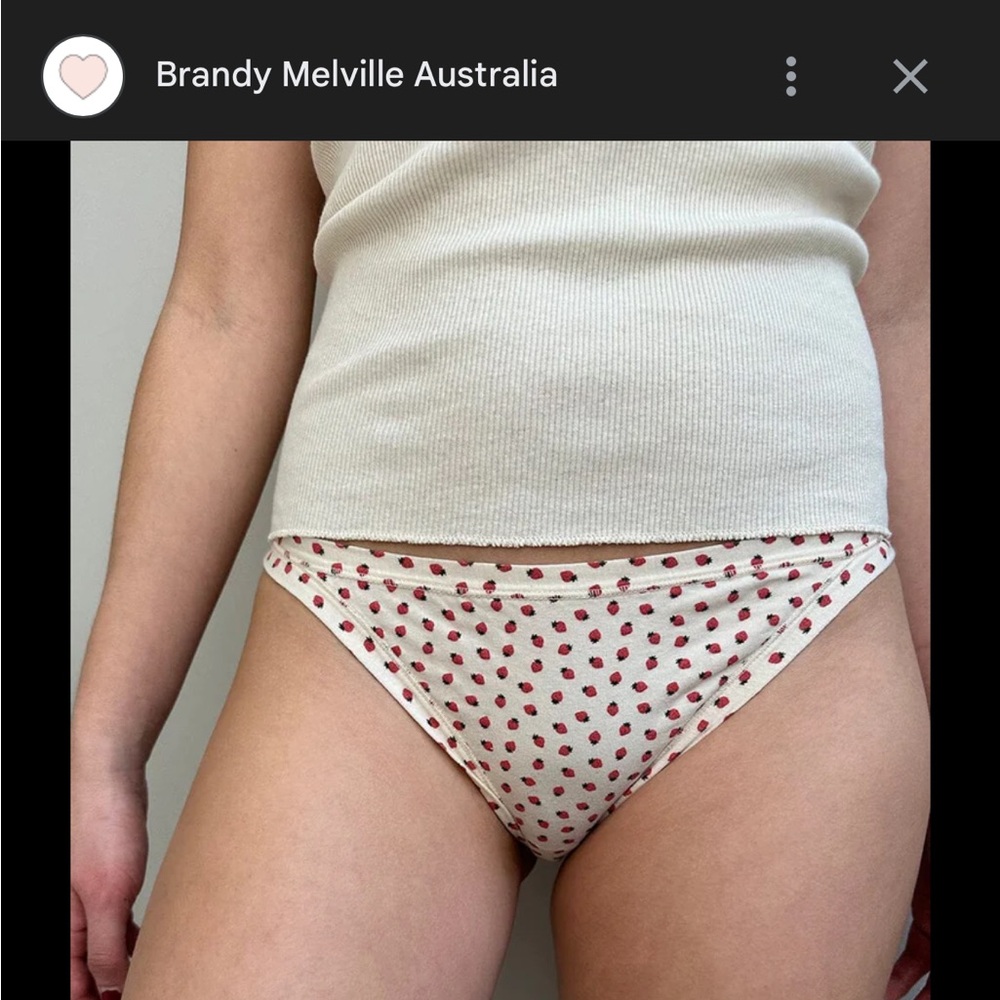 Brandy Melville Leopard Print Panties Intimates & Sleepwear
